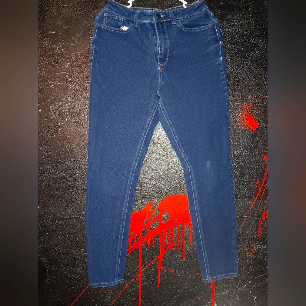 High rise skinny jeans